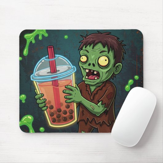 Boba Bar – The Undead’s Favorite Drink! Mousepad Muismat (Met muis)