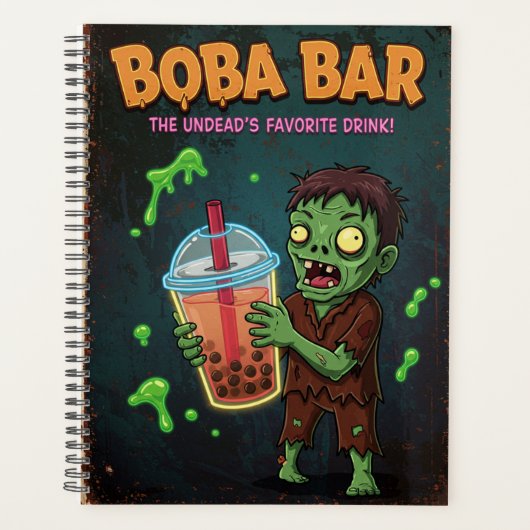 Boba Bar – The Undead’s Favorite Drink! Planner (Voorkant)