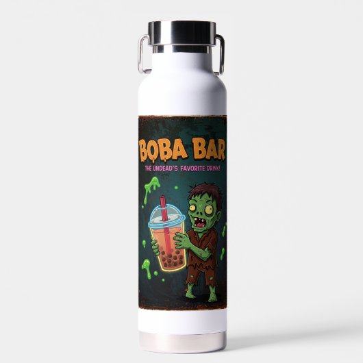 Boba Bar – The Undead’s Favorite Insulated Bottle Waterfles (Voorkant)