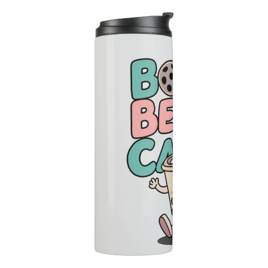 Boba Beats Cardio grappig Thermosbeker (Gedraaid links)