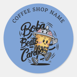 Boba Beats Cardio grappige merknaam sticker