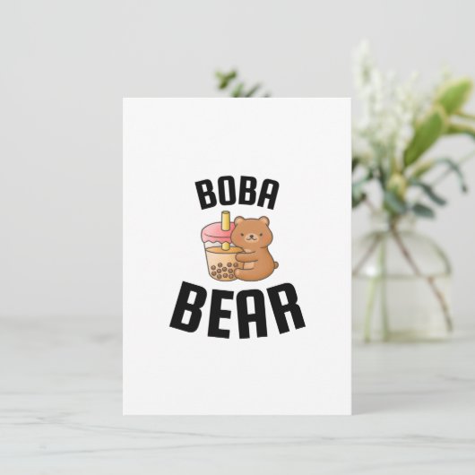 Boba-beer Bedankkaart (Staand voorkant)