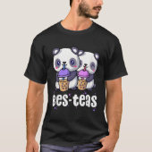 Boba Bes Teas Kawaii Panda Bubble Tea T-shirt (Voorkant)