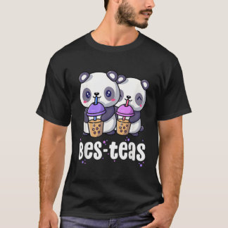 Boba Bes Teas Kawaii Panda Bubble Tea T-shirt