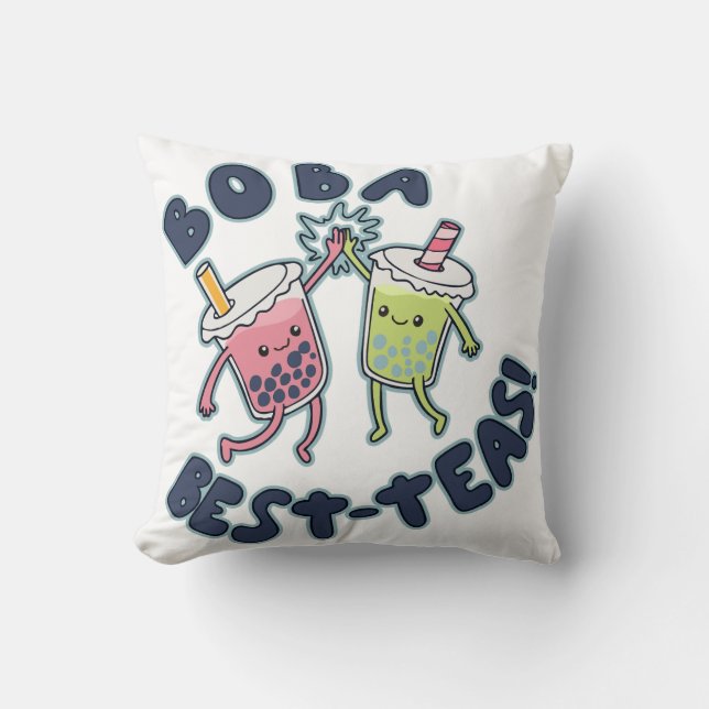 Boba Best-Teas! Kussen (Voorkant)
