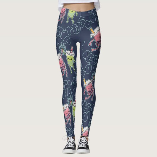 Boba Beste-Theeën! Leggings (Voorkant)