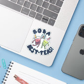 Boba Beste-Theeën! Sticker (Laptop met iPhone)