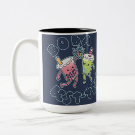 Boba Beste-Theeën! Tweekleurige Koffiemok