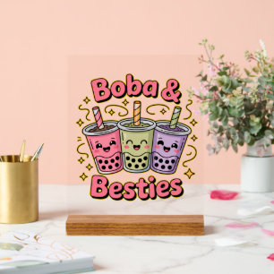 BOBA & Besties Vibes - Perfect voor liefhebbers va Acryl Bord
