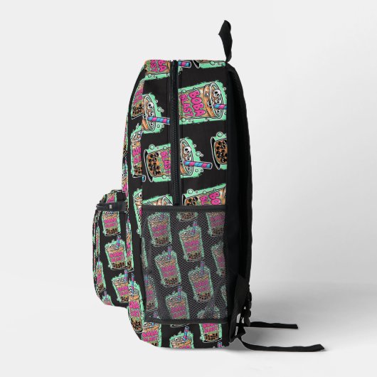 Boba Blast – Sip or Die! Backpack Bedrukte Rugzak (Rechts)