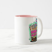 Boba Blast – Sip or Die! Coffee Mug Tweekleurige Koffiemok (Voorkant rechts)