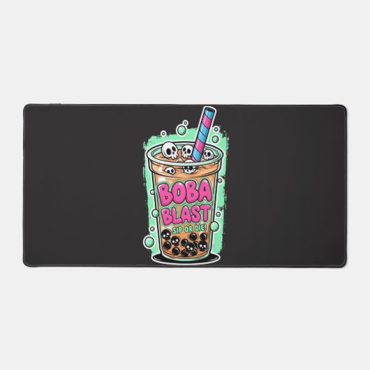 Boba Blast – Sip or Die! Desk Mat (Voorkant)