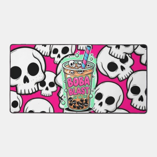 Boba Blast – Sip or Die! Desk Mat (Voorkant)