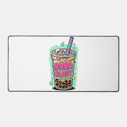 Boba Blast – Sip or Die! Desk Mat (Voorkant)