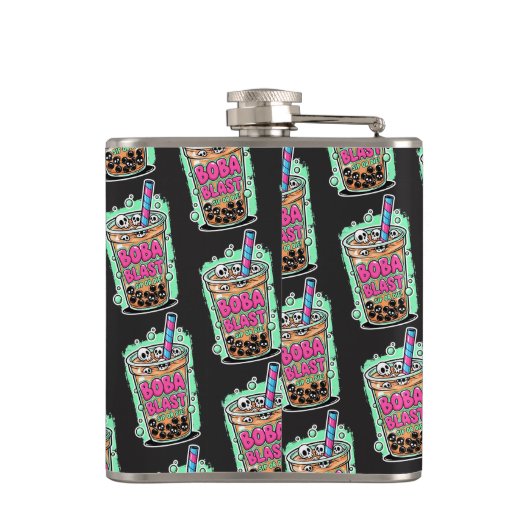 Boba Blast – Sip or Die! Flask Heupfles (Achterkant)