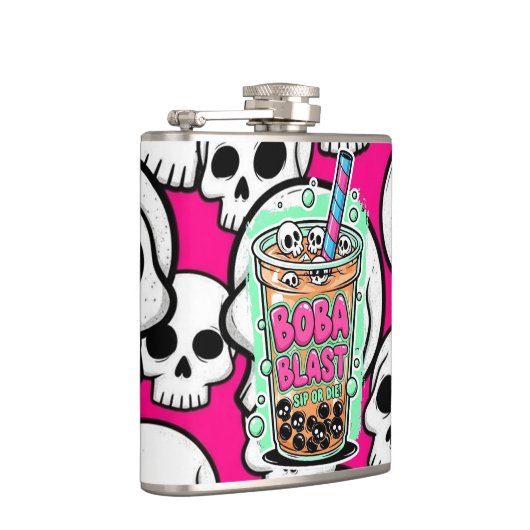 Boba Blast – Sip or Die! Flask Heupfles (Rechts)
