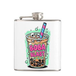 Boba Blast – Sip or Die! Flask Heupfles