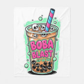 Boba Blast – Sip or Die! – Fleece Blanket (Voorkant)