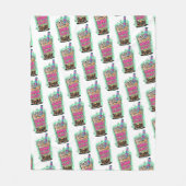 Boba Blast – Sip or Die! Fleece Blanket (Voorkant)