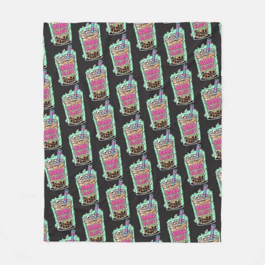 Boba Blast – Sip or Die! Fleece Blanket (Voorkant)