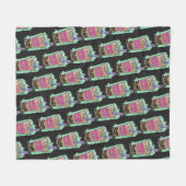 Boba Blast – Sip or Die! Fleece Blanket (Voorkant (Horizontaal))