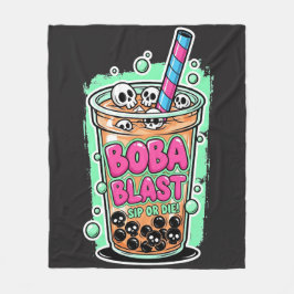 Boba Blast – Sip or Die! – Fleece Blanket Deken