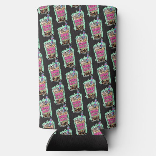 Boba Blast – Sip or Die! Foam Can/Bottle Cooler (Achterkant)
