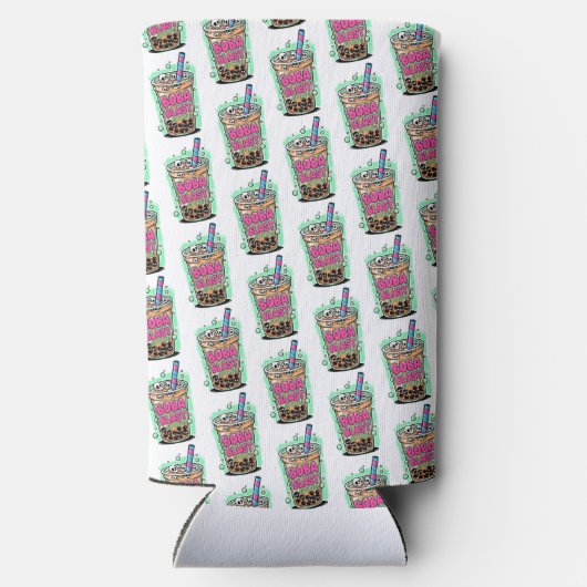 Boba Blast – Sip or Die! Foam Can/Bottle Cooler (Achterkant)