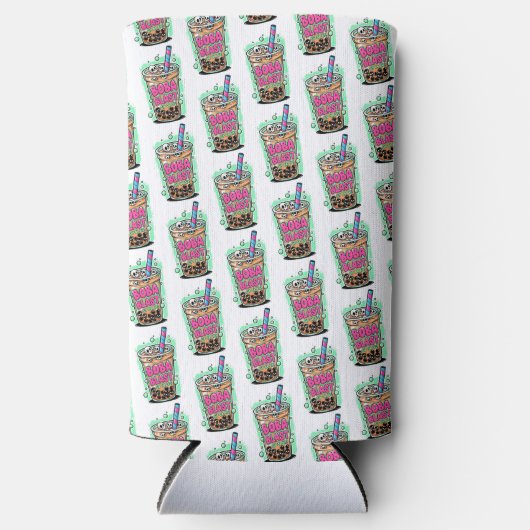 Boba Blast – Sip or Die! Foam Can/Bottle Cooler (Voorkant)