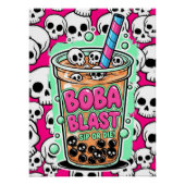 Boba Blast – Sip or Die! Glossy Poster (Voorkant)