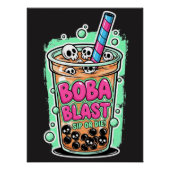 Boba Blast – Sip or Die! Glossy Poster (Voorkant)