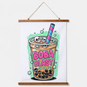 Boba Blast – Sip or Die! Hangend Wandkleed (Voorkant)