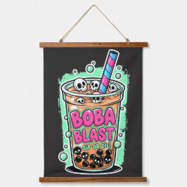 Boba Blast – Sip or Die!  Hangend Wandkleed