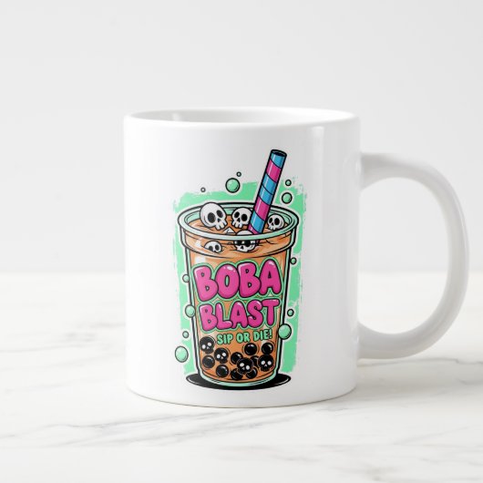 Boba Blast – Sip or Die! Jumbo Specialty Mug Grote Koffiekop (Rechts)