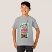 Boba Blast – Sip or Die! Kids' T-shirt (Voorkant volledig)