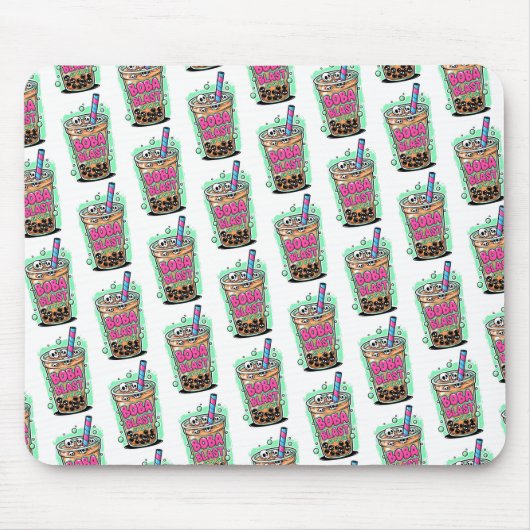 Boba Blast – Sip or Die! Mousepad Muismat (Voorkant)
