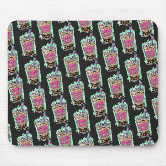 Boba Blast – Sip or Die! Mousepad Muismat (Voorkant)