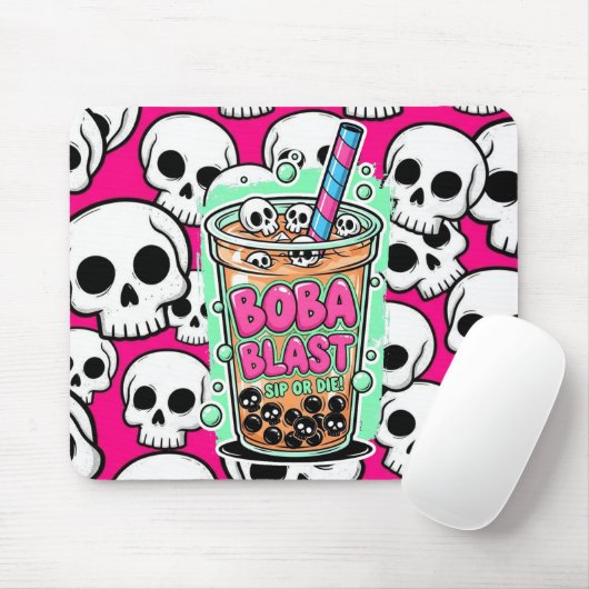 Boba Blast – Sip or Die! Mousepad Muismat (Met muis)