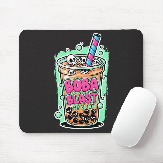 Boba Blast – Sip or Die! Mousepad Muismat (Met muis)