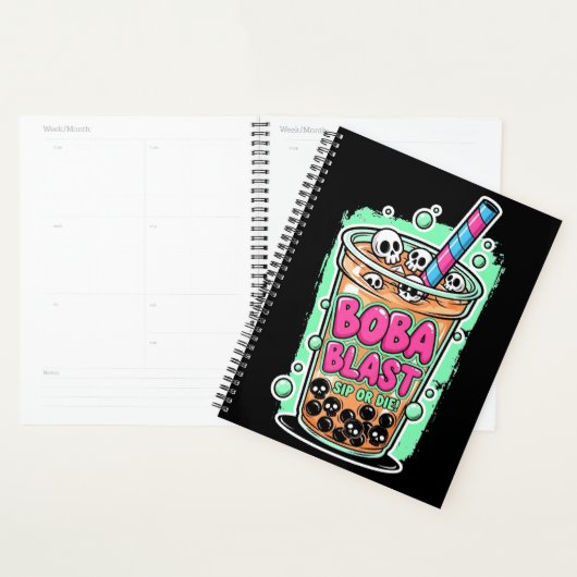 Boba Blast – Sip or Die! Planner (Display)