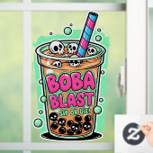 Boba Blast – Sip or Die!  Raamsticker (Huis)