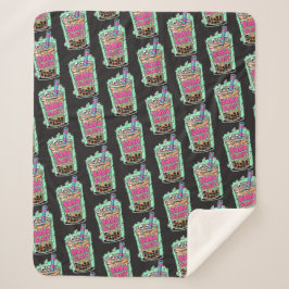 Boba Blast – Sip or Die! Sherpa Blanket Deken