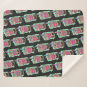 Boba Blast – Sip or Die! Sherpa Blanket Deken (Voorkant (horizontaal))