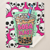 Boba Blast – Sip or Die! Sherpa Blanket Sherpa Deken (Voorkant)