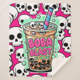 Boba Blast – Sip or Die! Sherpa Blanket Sherpa Deken