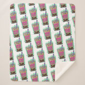Boba Blast – Sip or Die! Sherpa Blanket Sherpa Deken (Voorkant)