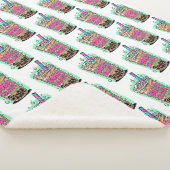 Boba Blast – Sip or Die! Sherpa Blanket Sherpa Deken (3/4)