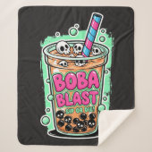 Boba Blast – Sip or Die! Sherpa Blanket Sherpa Deken (Voorkant)