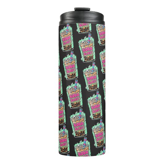 Boba Blast – Sip or Die! Thermal Tumbler Thermosbeker (Voorkant)