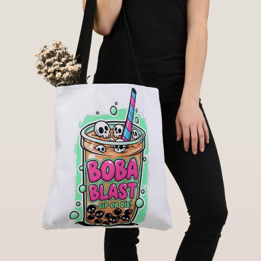 Boba Blast – Sip or Die! Tote Bag (Dichtbij)